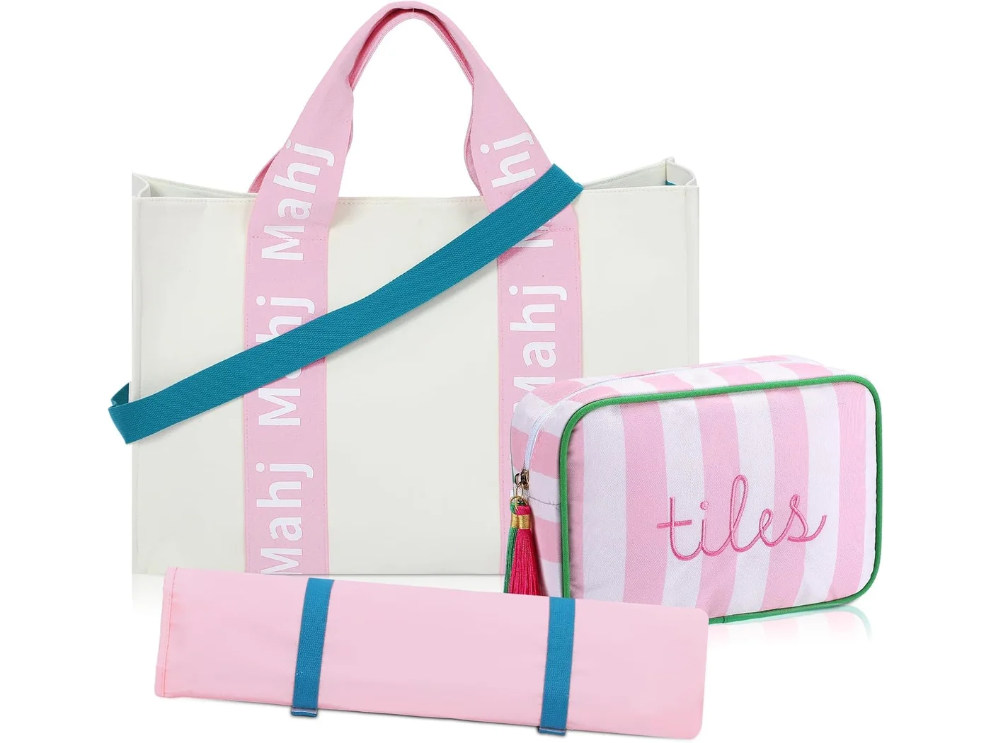 Sanwuta large-capacity American Mahjong organizer bag set